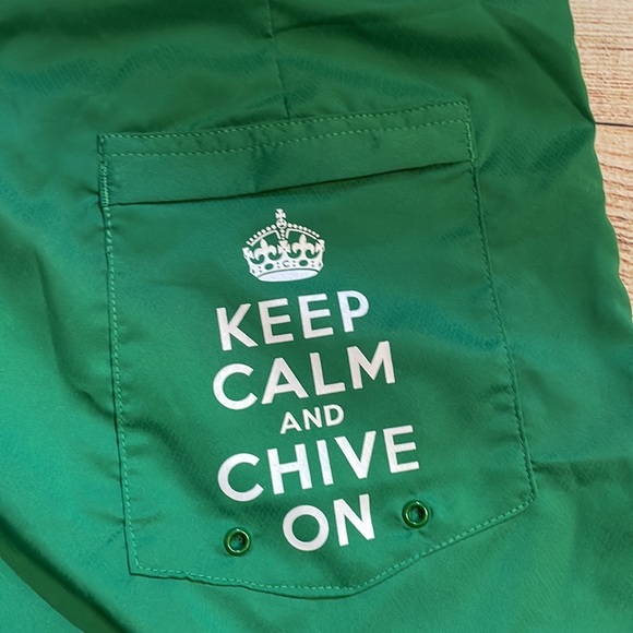 The Chive KCCO Mens Green Swim trunks size 34 - Picture 8 of 8